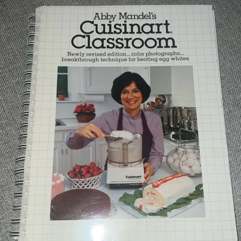 Cuisinart‎ Classroom Cookbook Abby Mandel OS White Good Spiral Food Processor